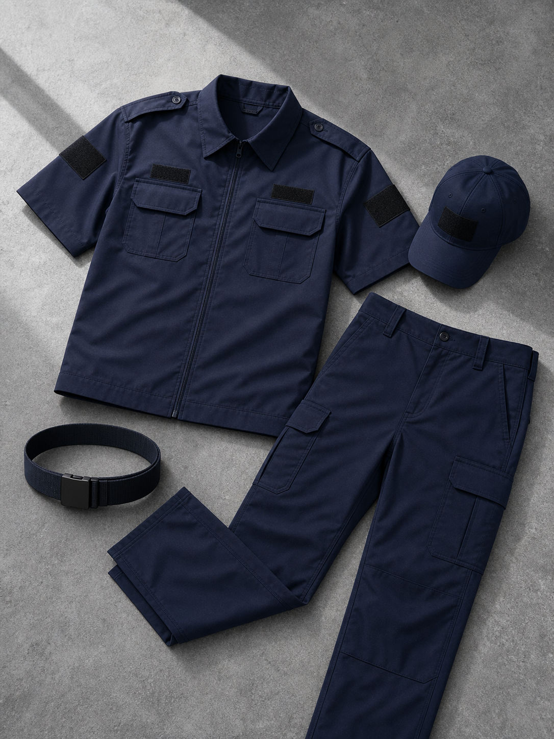 夏季短袖速干训练服套装·户外教官服·多口袋透气工装